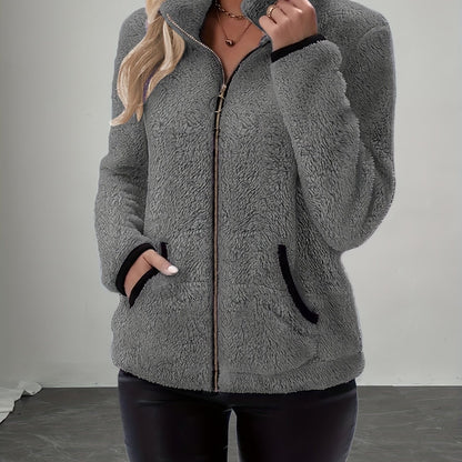 Contrast Fleece Jacket