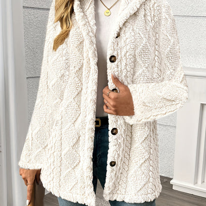 Women’s Plush Faux Fur Coat | Winter Jacket