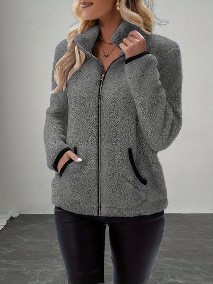 Contrast Fleece Jacket