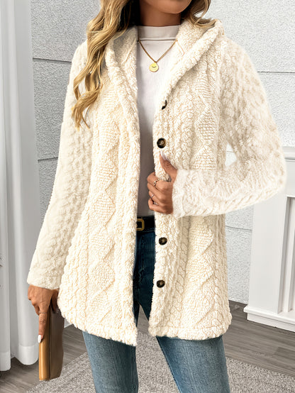 Women’s Plush Faux Fur Coat | Winter Jacket