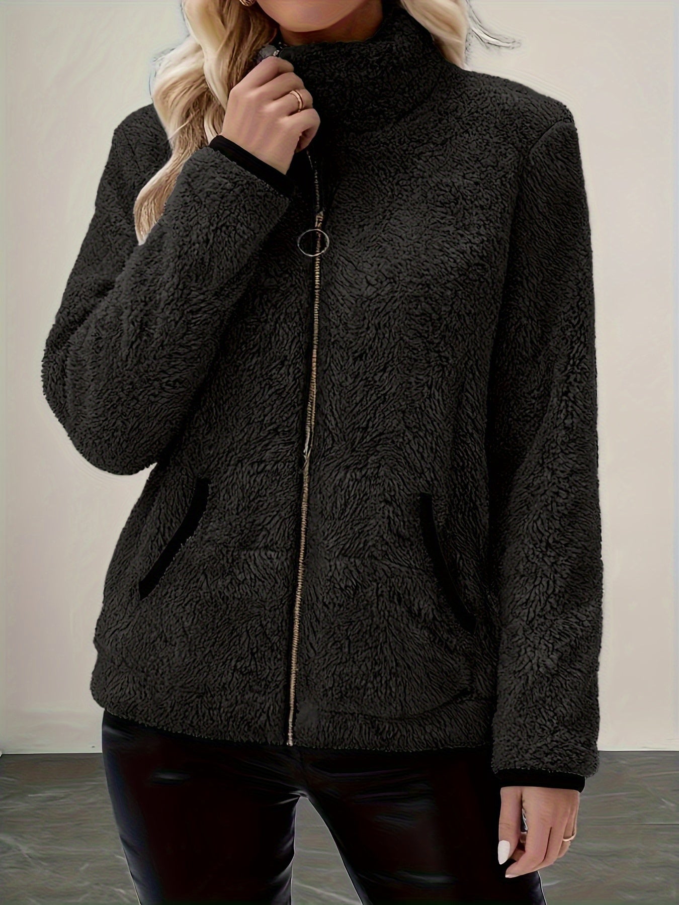 Contrast Fleece Jacket